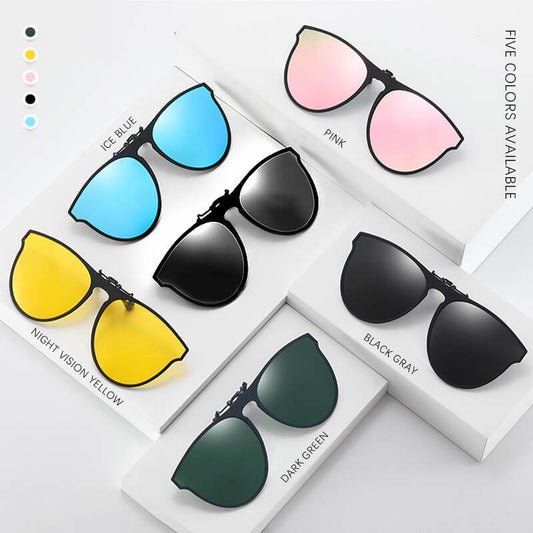 New Polarized Clip-on Flip up Sunglasses for Men and Women